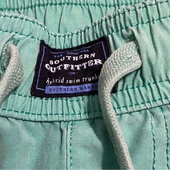 Men's Southern Outfitters Mint Green Swim Shorts - Picture 4 of 7